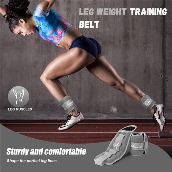 Ankle Weights for Men Women Kids, Leg Arm Wrist Weights with Adjustable Strap - Picture 5 of 7